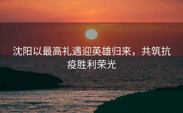 沈陽以最高禮遇迎英雄歸來，共筑抗疫勝利榮光