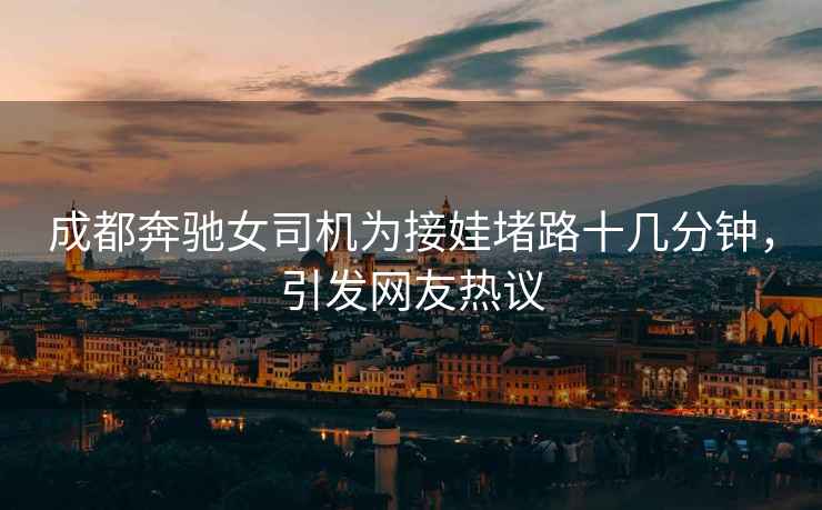 成都奔馳女司機為接娃堵路十幾分鐘，引發網友熱議