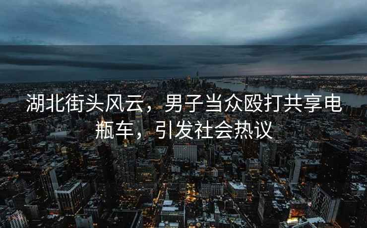 湖北街頭風云，男子當眾毆打共享電瓶車，引發社會熱議