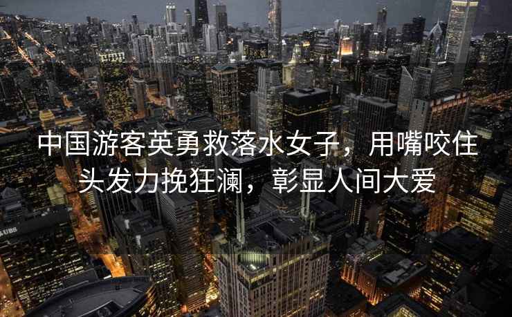 中國游客英勇救落水女子，用嘴咬住頭發力挽狂瀾，彰顯人間大愛