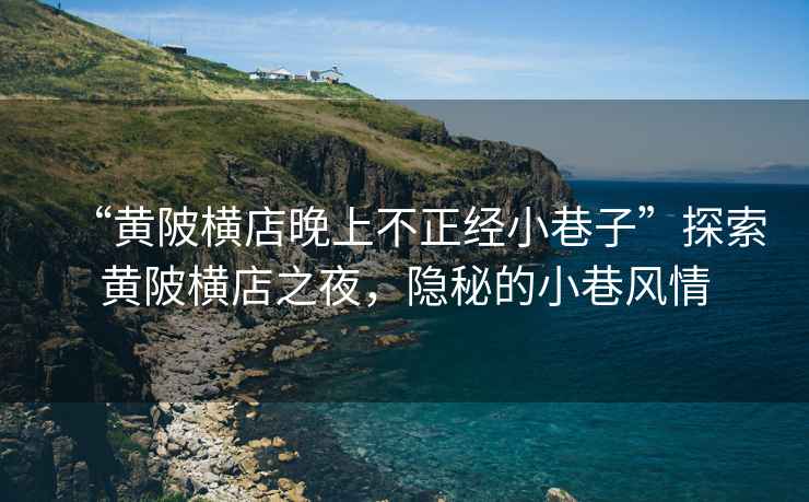 “黃陂橫店晚上不正經小巷子”探索黃陂橫店之夜，隱秘的小巷風情