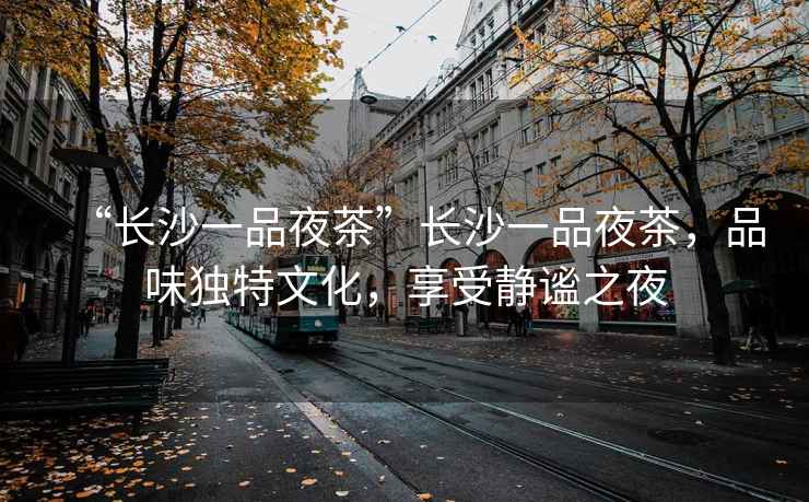 “長沙一品夜茶”長沙一品夜茶，品味獨特文化，享受靜謐之夜