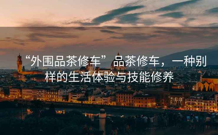 “外圍品茶修車”品茶修車，一種別樣的生活體驗(yàn)與技能修養(yǎng)