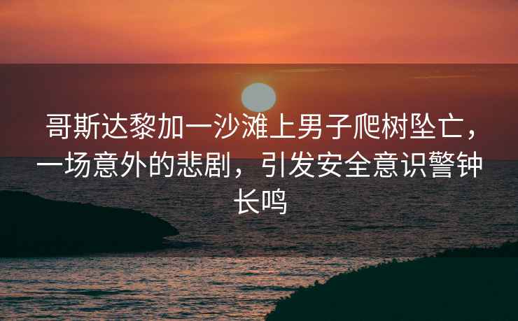 哥斯達(dá)黎加一沙灘上男子爬樹墜亡，一場意外的悲劇，引發(fā)安全意識警鐘長鳴