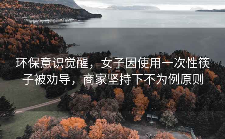 環保意識覺醒，女子因使用一次性筷子被勸導，商家堅持下不為例原則