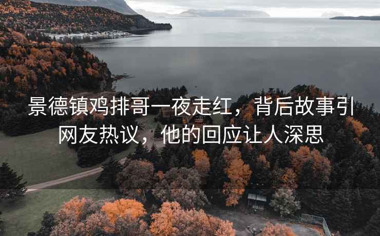 景德鎮(zhèn)雞排哥一夜走紅，背后故事引網(wǎng)友熱議，他的回應(yīng)讓人深思