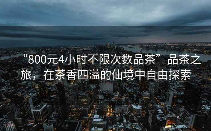 “800元4小時(shí)不限次數(shù)品茶”品茶之旅，在茶香四溢的仙境中自由探索