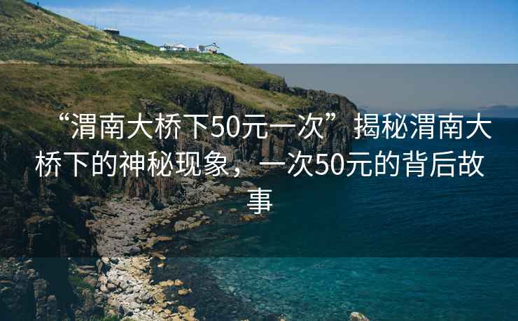 “渭南大橋下50元一次”揭秘渭南大橋下的神秘現象，一次50元的背后故事