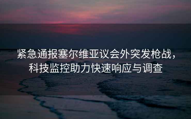 緊急通報塞爾維亞議會外突發槍戰,科技監控助力快速響應與調查 緊急通報塞爾維亞議會外突發槍戰,科技監控助力快速響應與調查