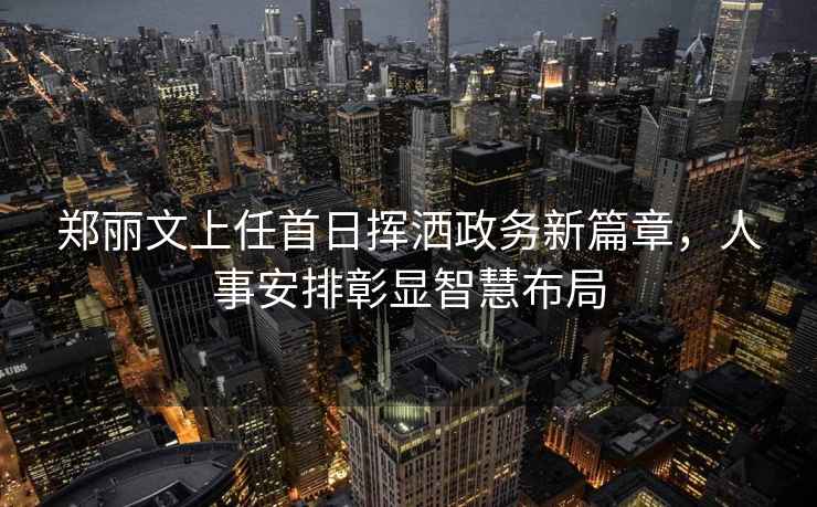 鄭麗文上任首日揮灑政務(wù)新篇章，人事安排彰顯智慧布局