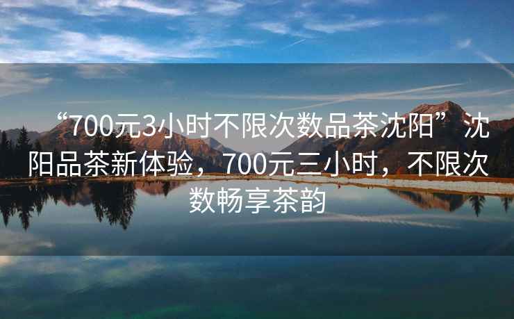 “700元3小時不限次數品茶沈陽”沈陽品茶新體驗,700元三小時,不限次數暢享茶韻 “700元3小時不限次數品茶沈陽”沈陽品茶新體驗,700元三小時,不限次數暢享茶韻